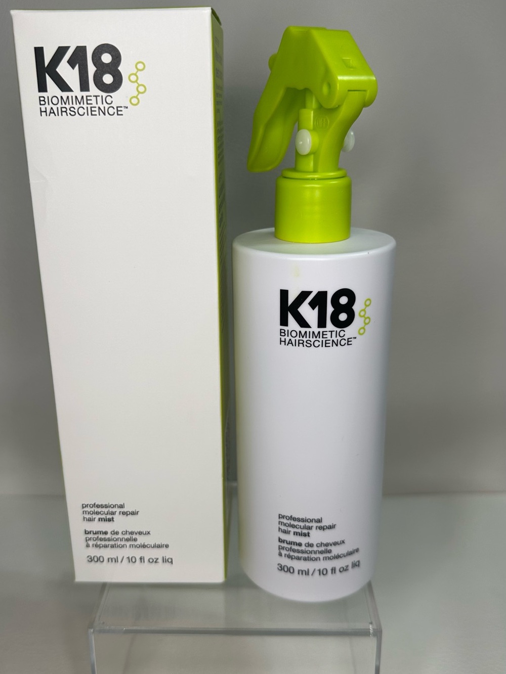 K18 Biomimetic Hairscience Professional Repair Hair Mist — Lime Green